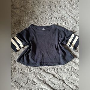 🌟 H&M blue crop top shirt - streetwear